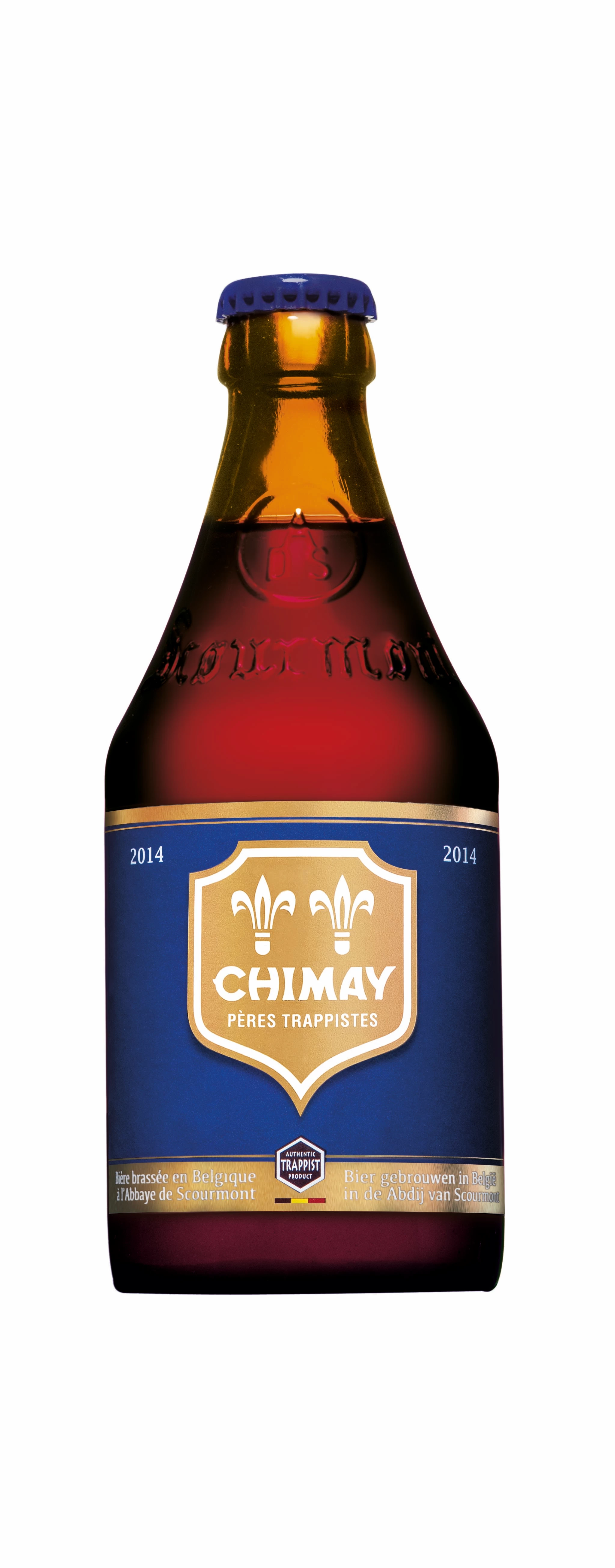 Bière bleue Trappiste Belge, 33cl - CHIMAY