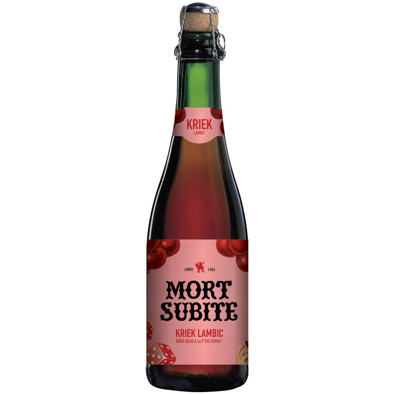 Пиво вишневое 75cl - Mort Sudite