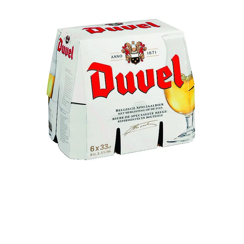 Bière Spécialité Belge, 8,5°, 6x33cl - DUVEL