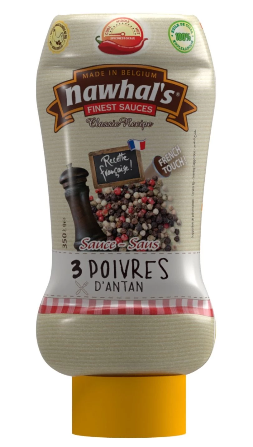 Sauce 3 Poivres D'antan 295gr / 350ml - NAWHAL'S