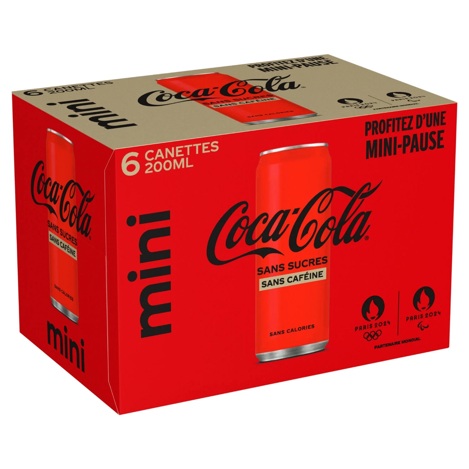 Soda Sans Sucres Sans Caféine 6x20cl - Coca-cola