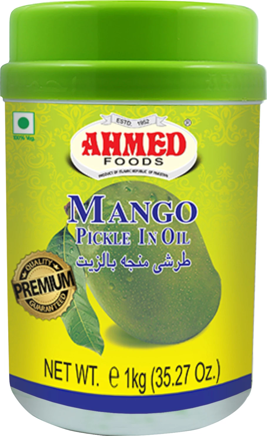 Mango Pickle In Oil 6 X 1 Kg - Ahmed