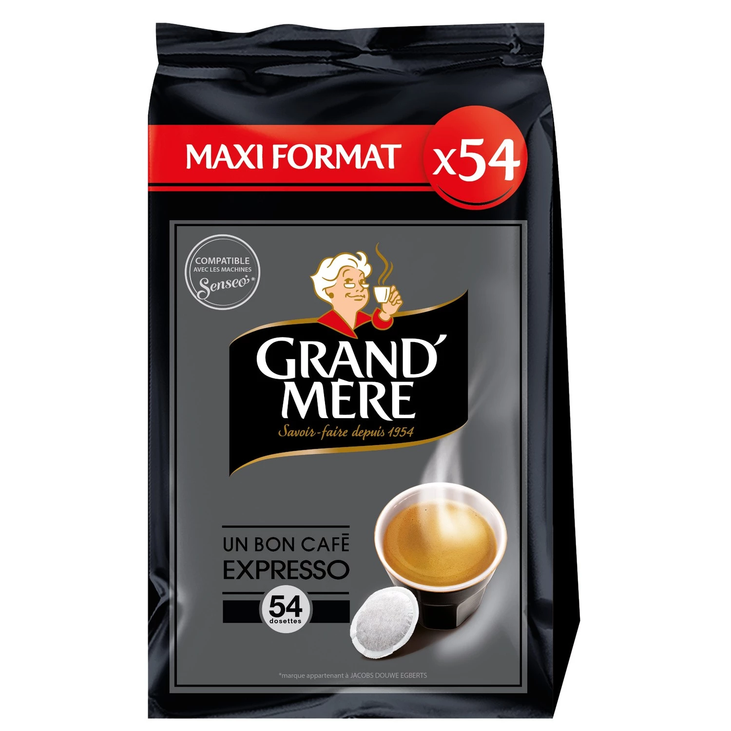 Café expresso x54 dosettes 356 g - GRAND' MÈRE