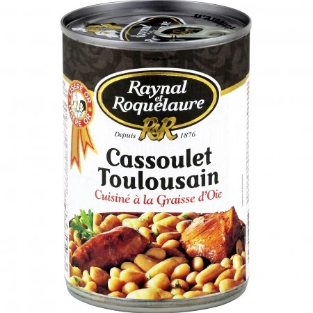 Toulouse Cassoulet Cooked with Goose Fat, 420g - RAYNAL ET ROQUELAURE