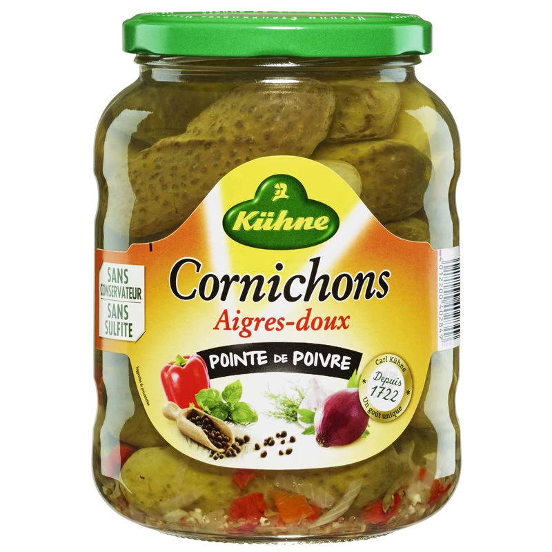 Sweet and Sour Pickles and Pepper, 360g -  KÜHNE