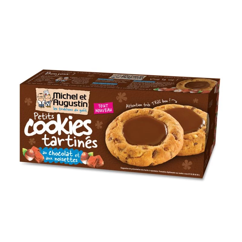 Cookies tartinés chocolat/ noisette 115g - MICHEL ET AUGUSTIN