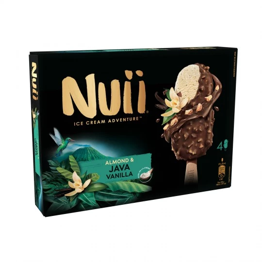 Almond and Java vanilla sticks x4 - NUII