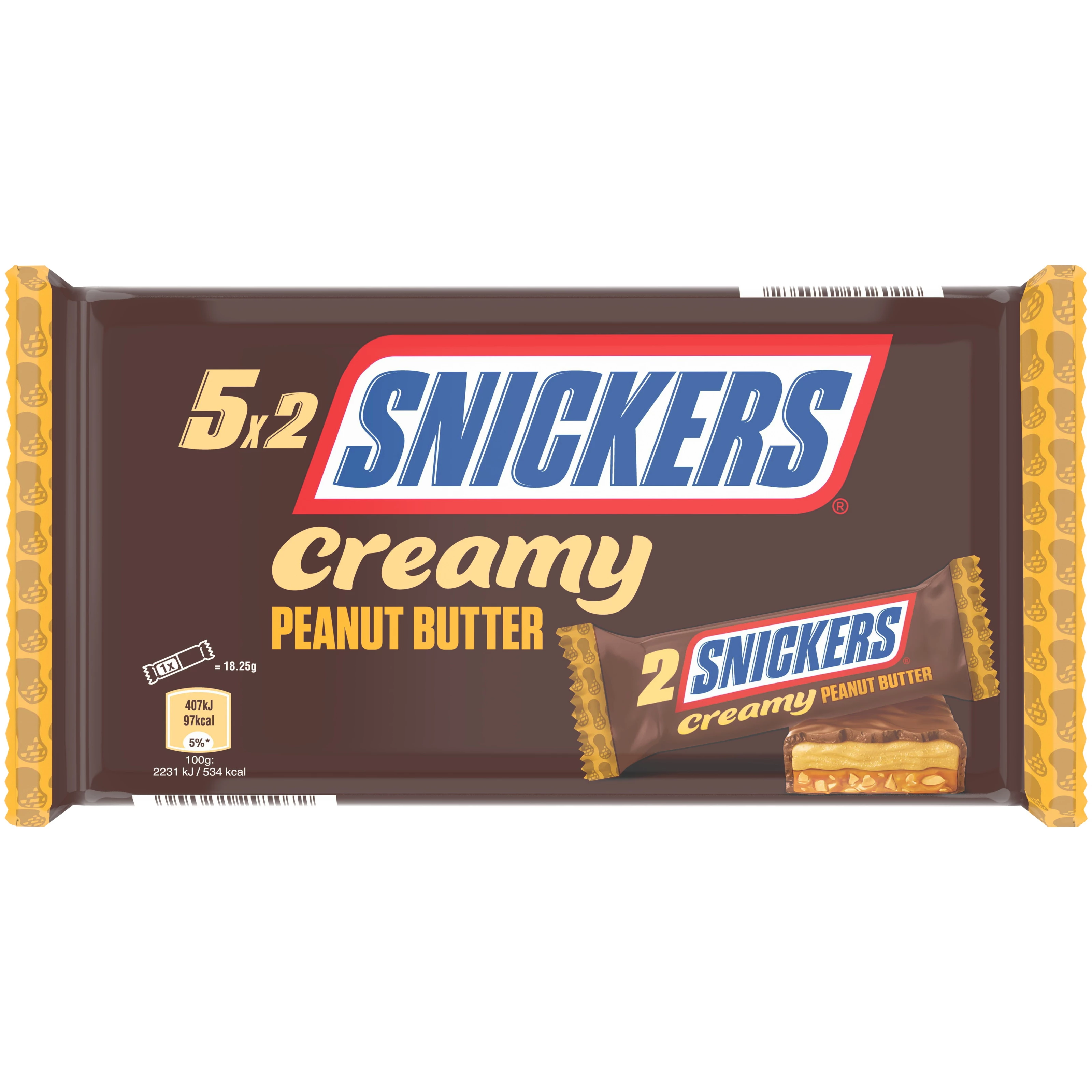 Snickers Cremig X5 182,5g - SNICKERS
