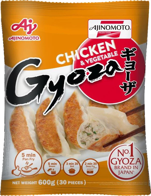Chicken and Vegetable Gyoza 10 X 600 Gr - AJINOMOTO