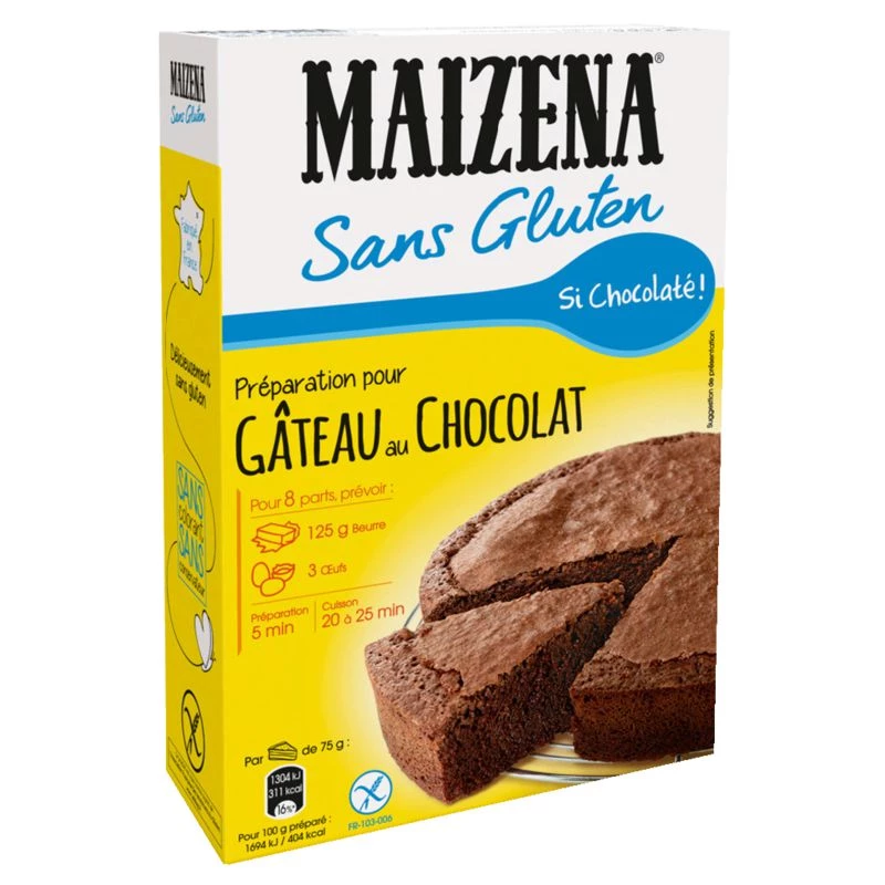 Préparation gâteau au chocolat sans gluten 330g - MAIZENA