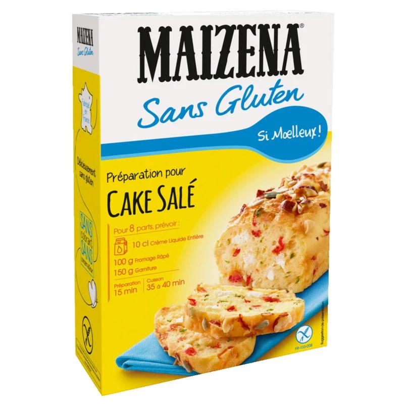 Préparation cake salé sans gluten 170g - MAIZENA
