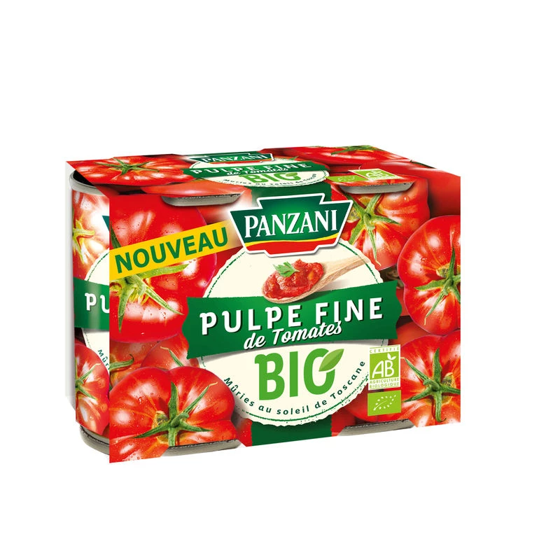 Pulpe Fine Tomate Bio 2x400g - PANZANI