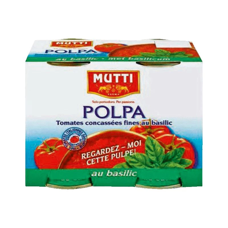 Fine Crushed Tomatoes with Basil, 2x400g - MUTTI