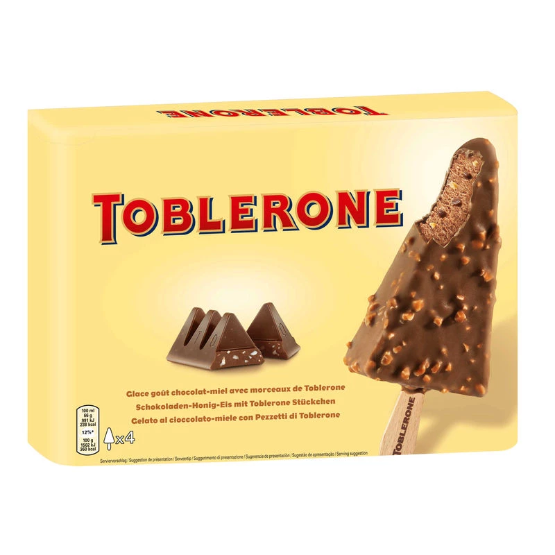 Glace chocolat-miel 264g - TOBLERONE