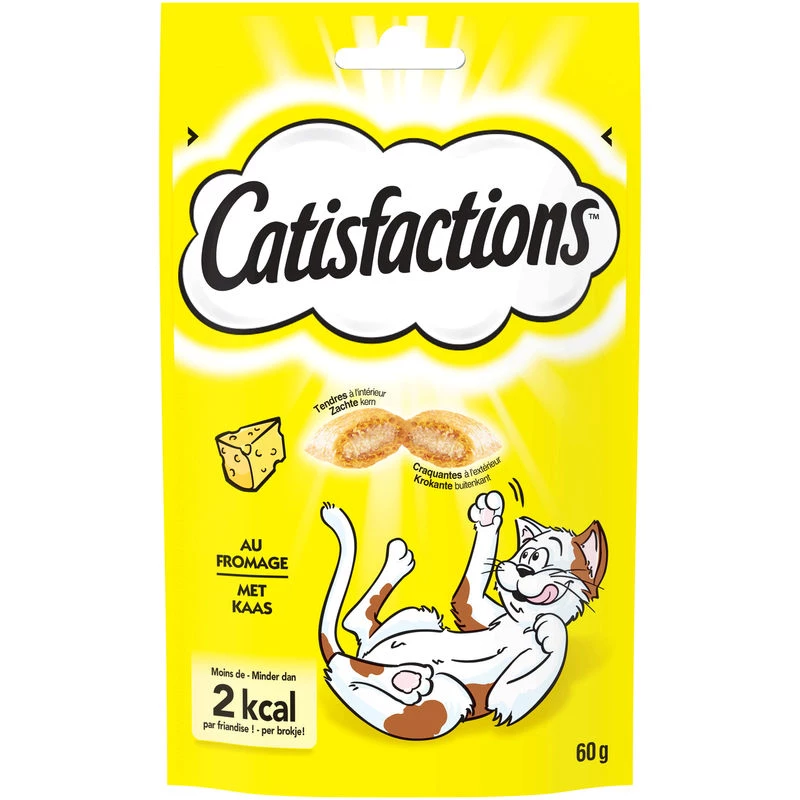 Сырное лакомство для кошек 60г - CATISFACTIONS
