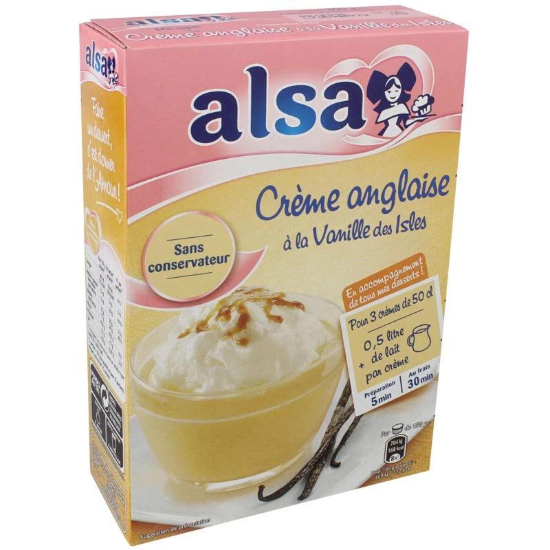 Crème Anglaise Fine Vanille 900g - ALSA