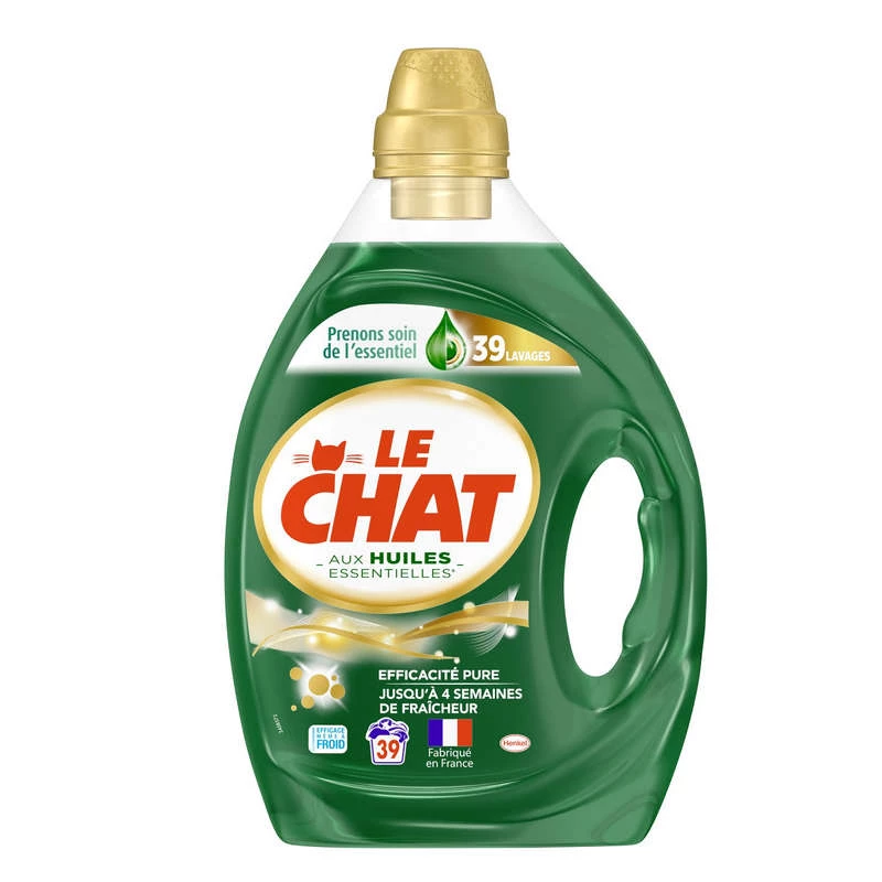 Concentrated liquid detergent with essential oils 1.95l - LE CHAT