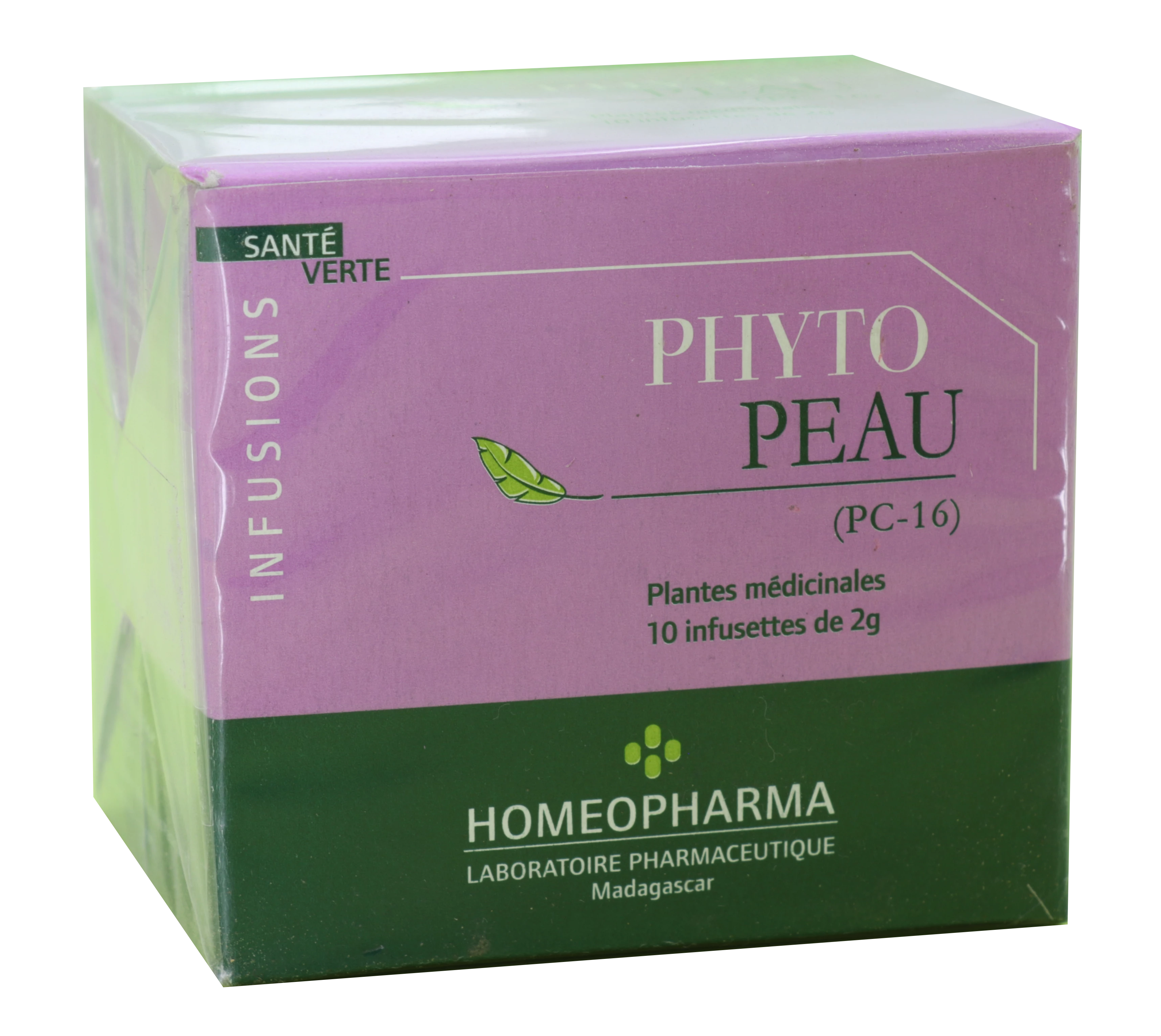 صندوق العلاج بالنباتات التقليدي Pc16-phyto-peau Box 20 Infusettes - HOMEOPHARMA