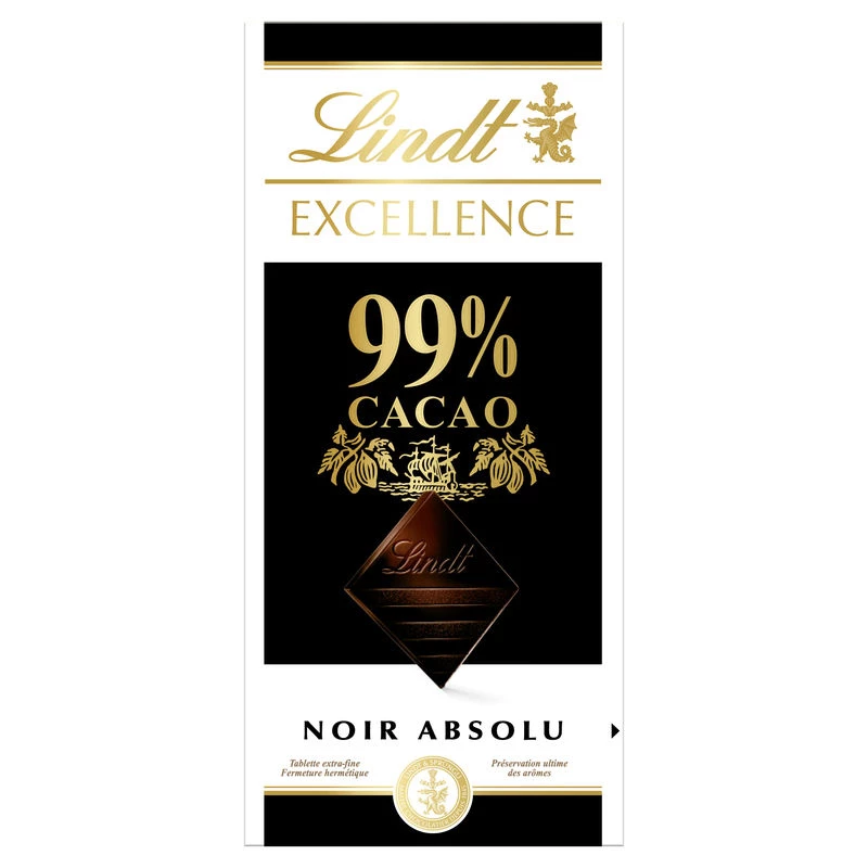 Viên Cacao 99% Excellence Black 50 G - LINDT