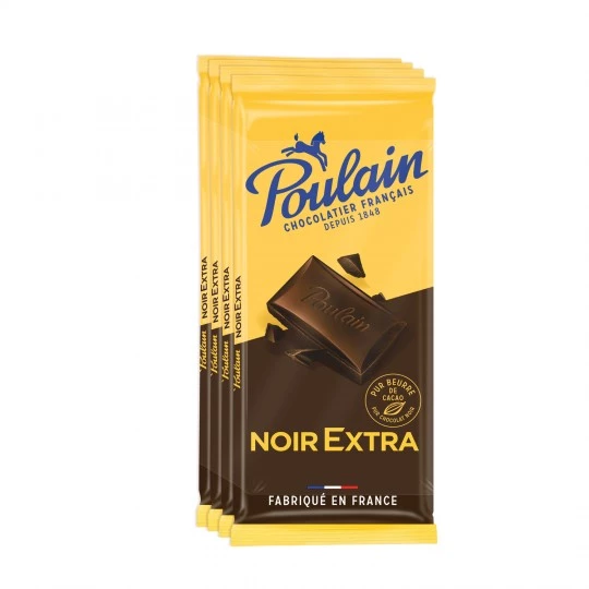Extra fine dark chocolate bar 400g - POULAIN