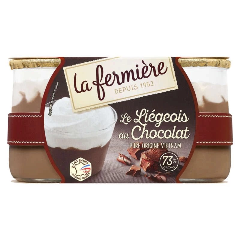Liegeois Au Chocolat 2x130g