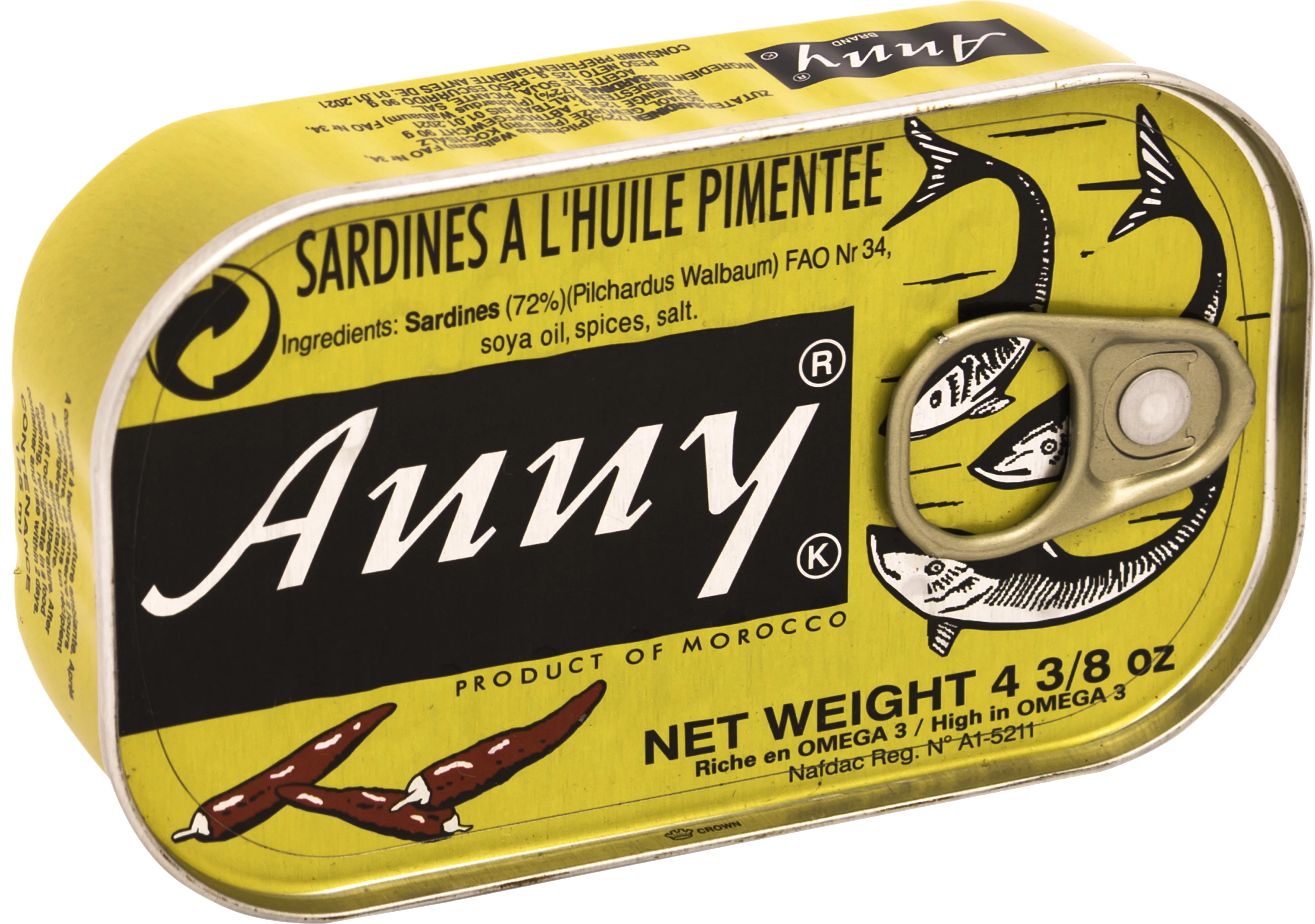 Sardines In Chili-Olie 50 X 125 Gr - Anny