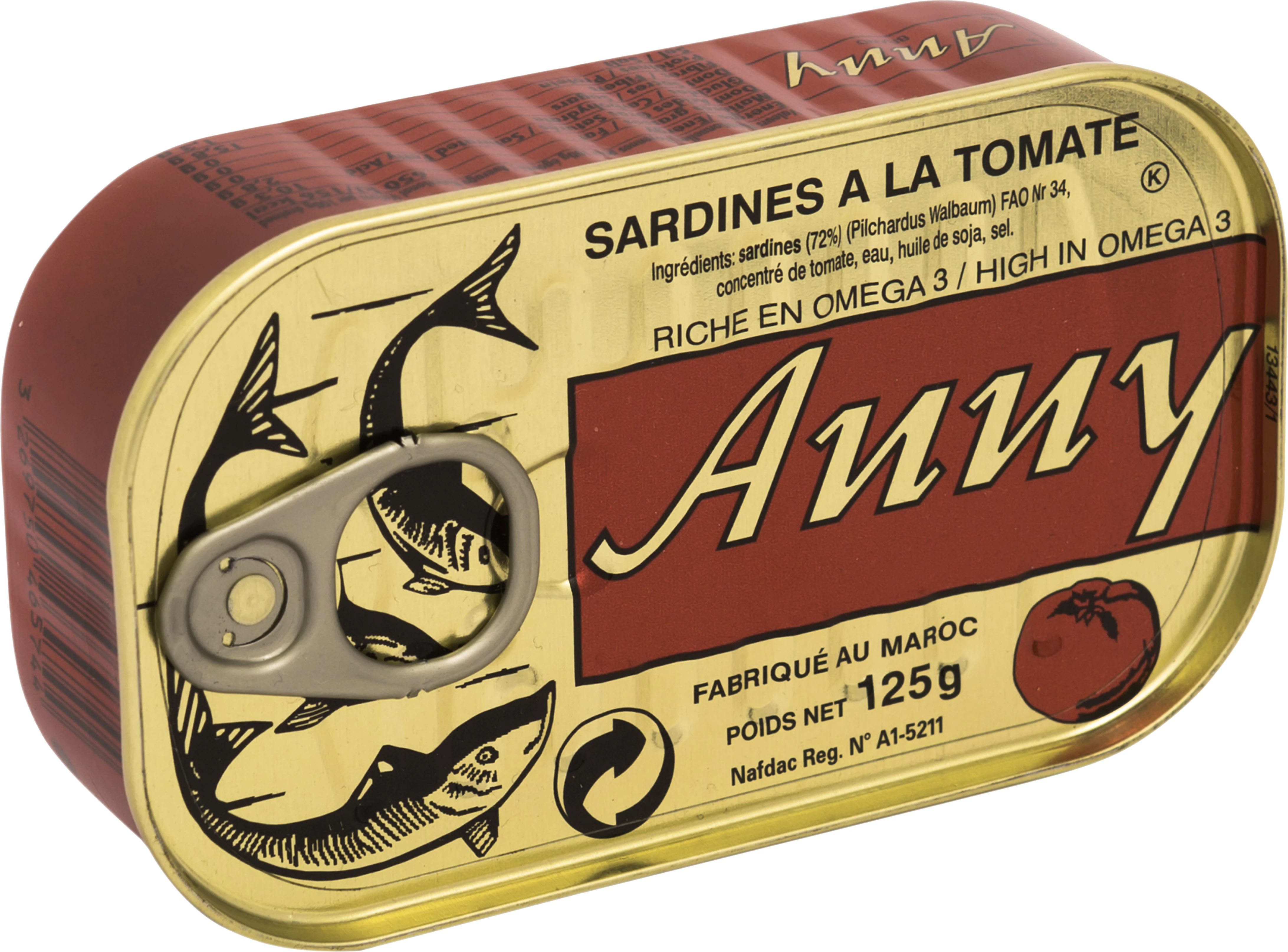 Sardines En Jus De Tomate 50 X 125 Gr - Anny