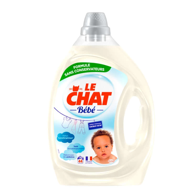 Hypoallergenic baby liquid detergent 2.2l - LE CHAT