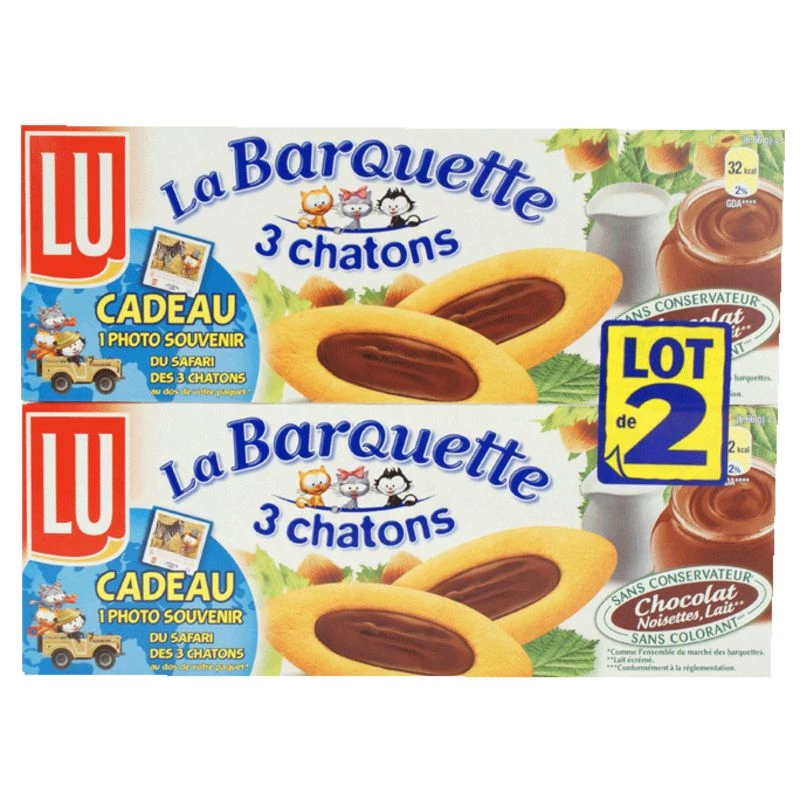 Grossiste Biscuit La Barquette chocolat 2x240g - LU
