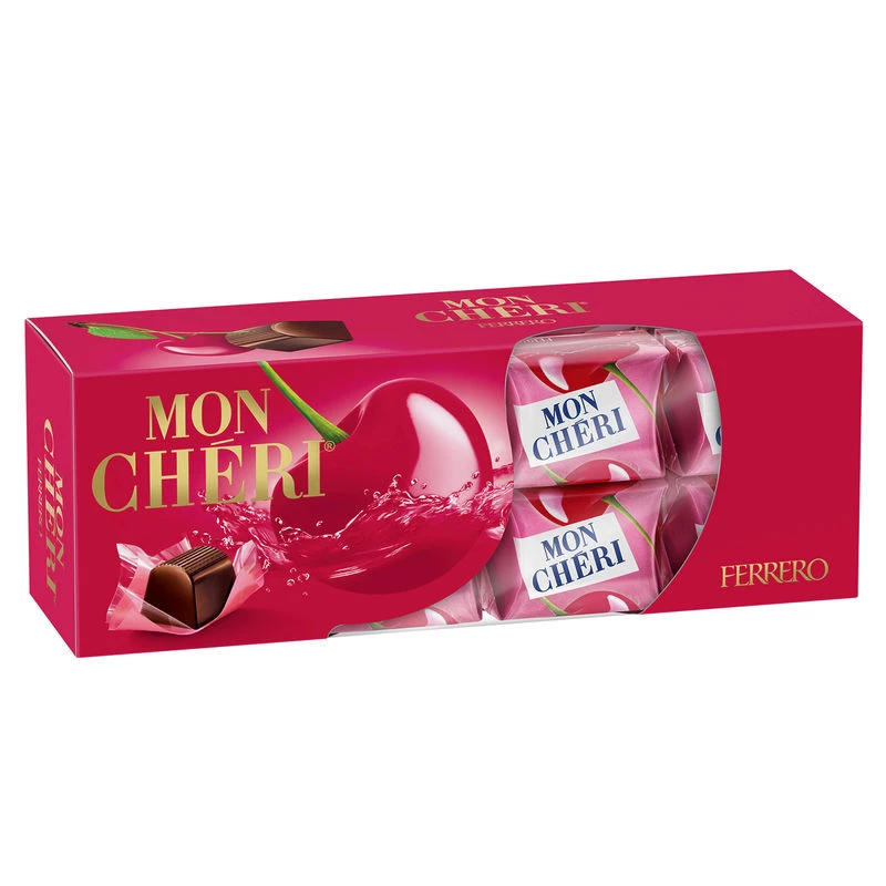 Offre de gros : Chocolats Mon Cheri à la cerise du Piémont, 20 boîtes de  158g chacune - Allemagne, Produits Neufs - Plate-forme de vente en gros