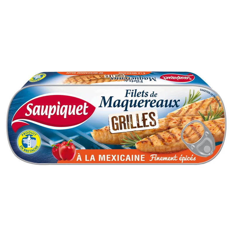Mexican Grilled Mackerel Fillet, 120g - SAUPIQUET