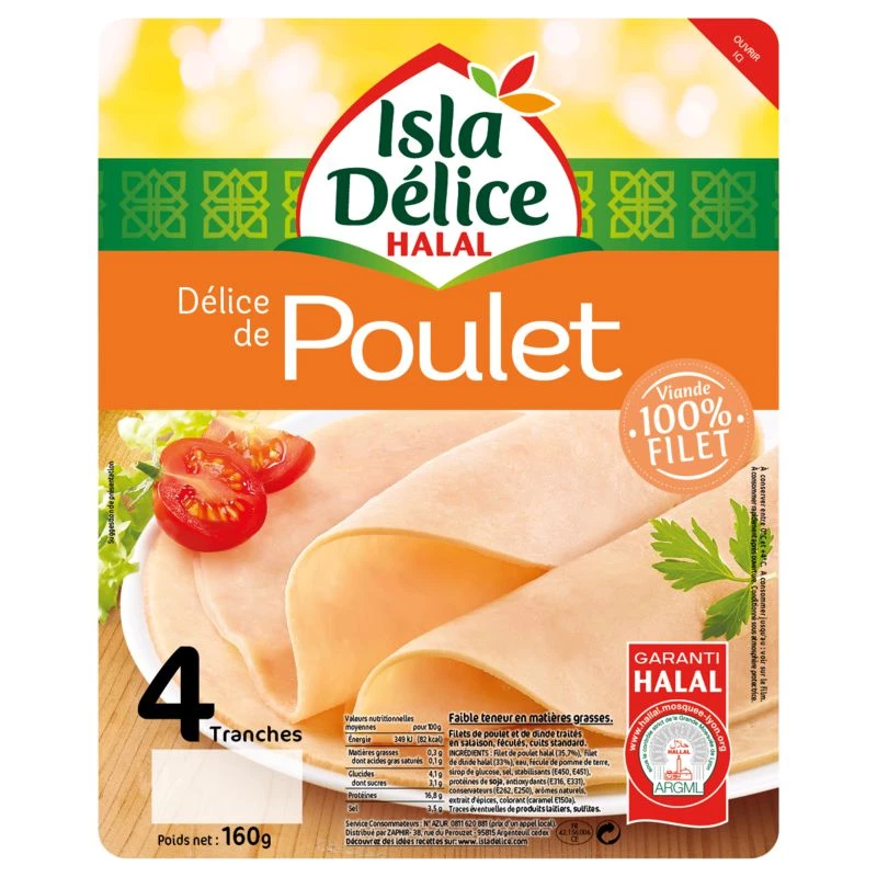 Delice De Poulet Halal 160g