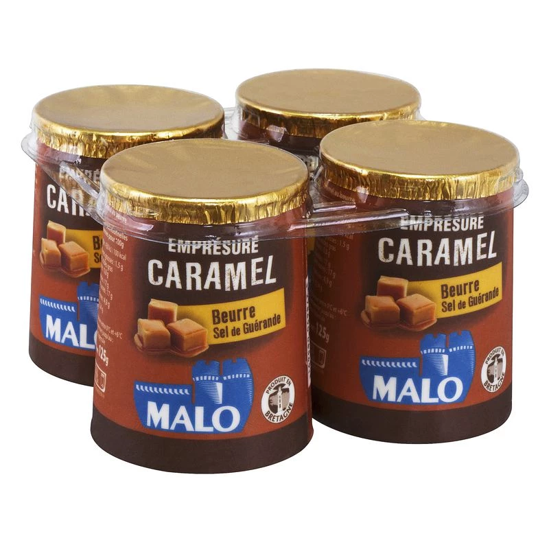 Yaourt Empresure Caramel Beurre sel 4x125g - MALO