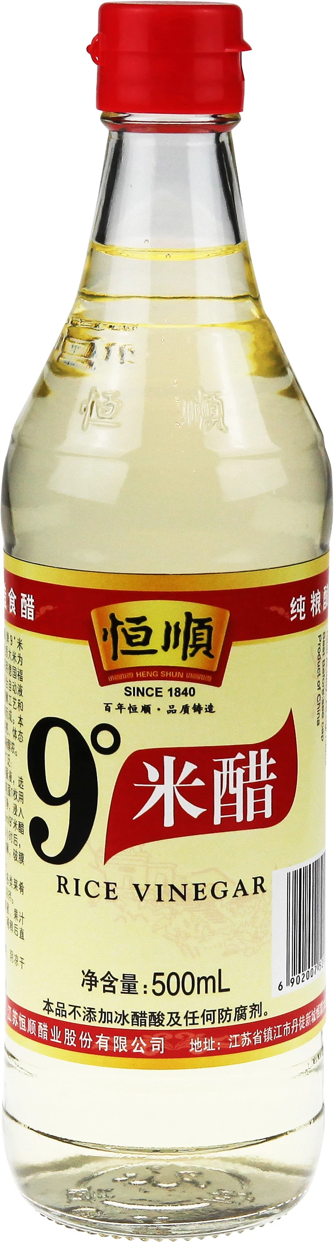 白米酢 500ml×12本 - Heng Shun
