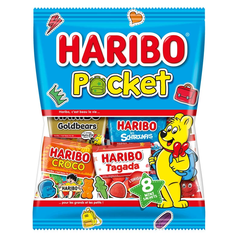 Bonbons Pocket Multipack; 380g - HARIBO