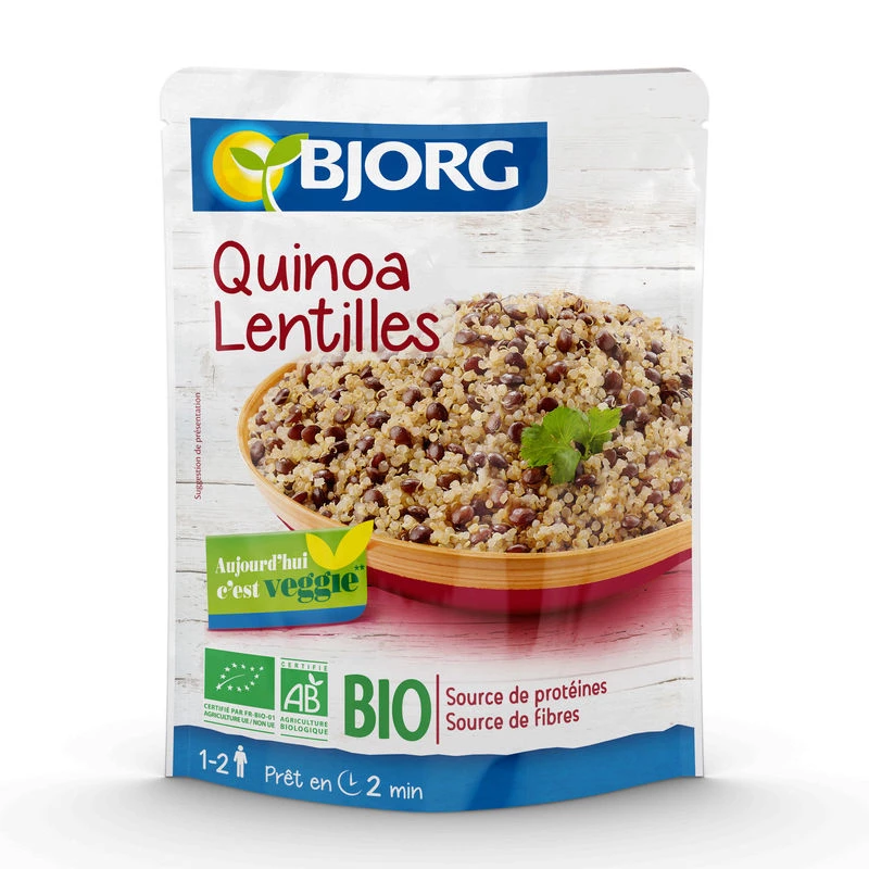 Quinoa Lentilles BIO 250g - BJORG