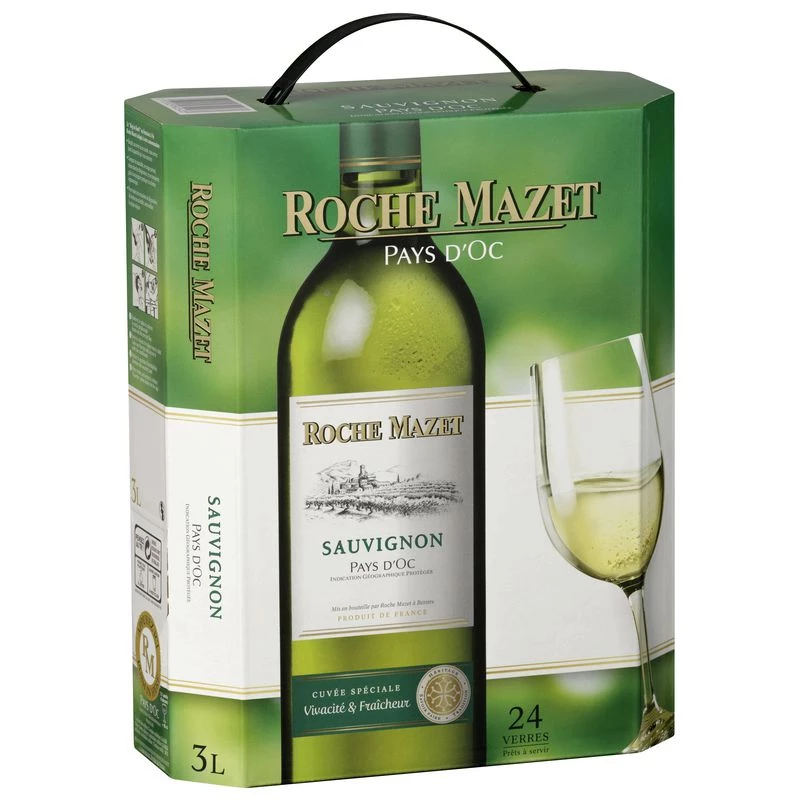Vin Blanc Sauvignon, Fontaine 3l - ROCHE MAZET