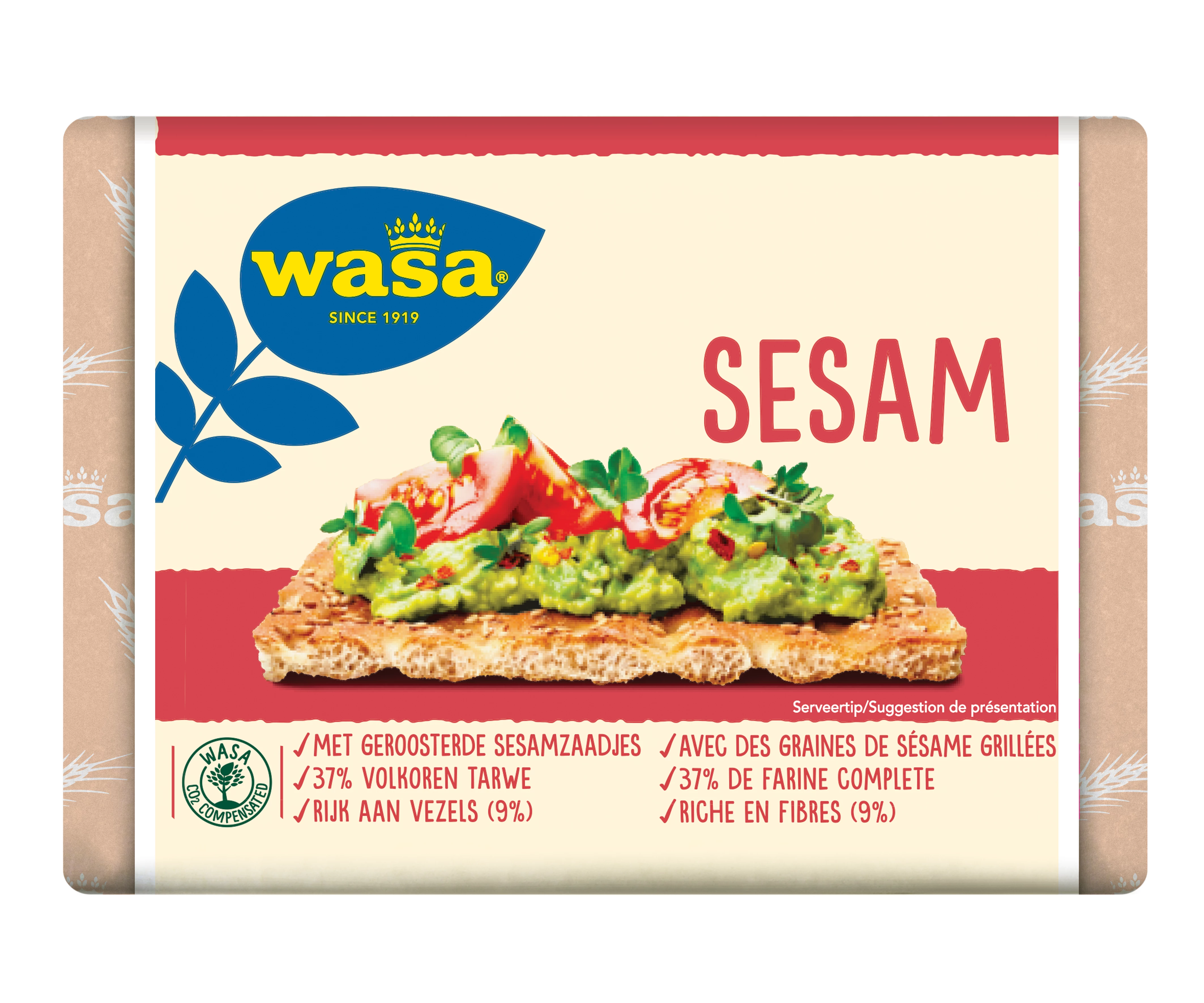 Toasts with Toasted Sesame Seeds, 250g - WASA