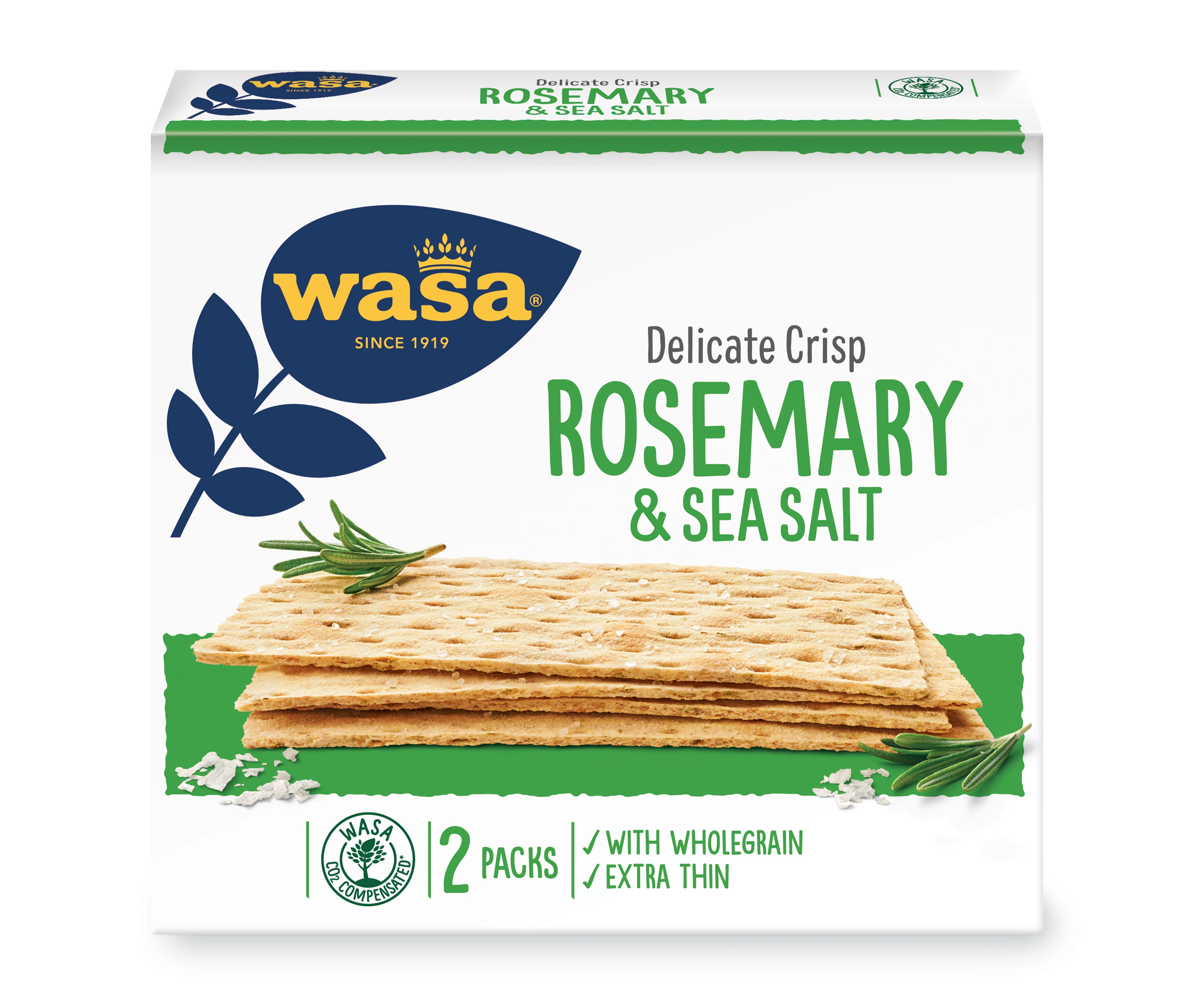 Crunchy toast with rosemary and sea salt 190g - WASA