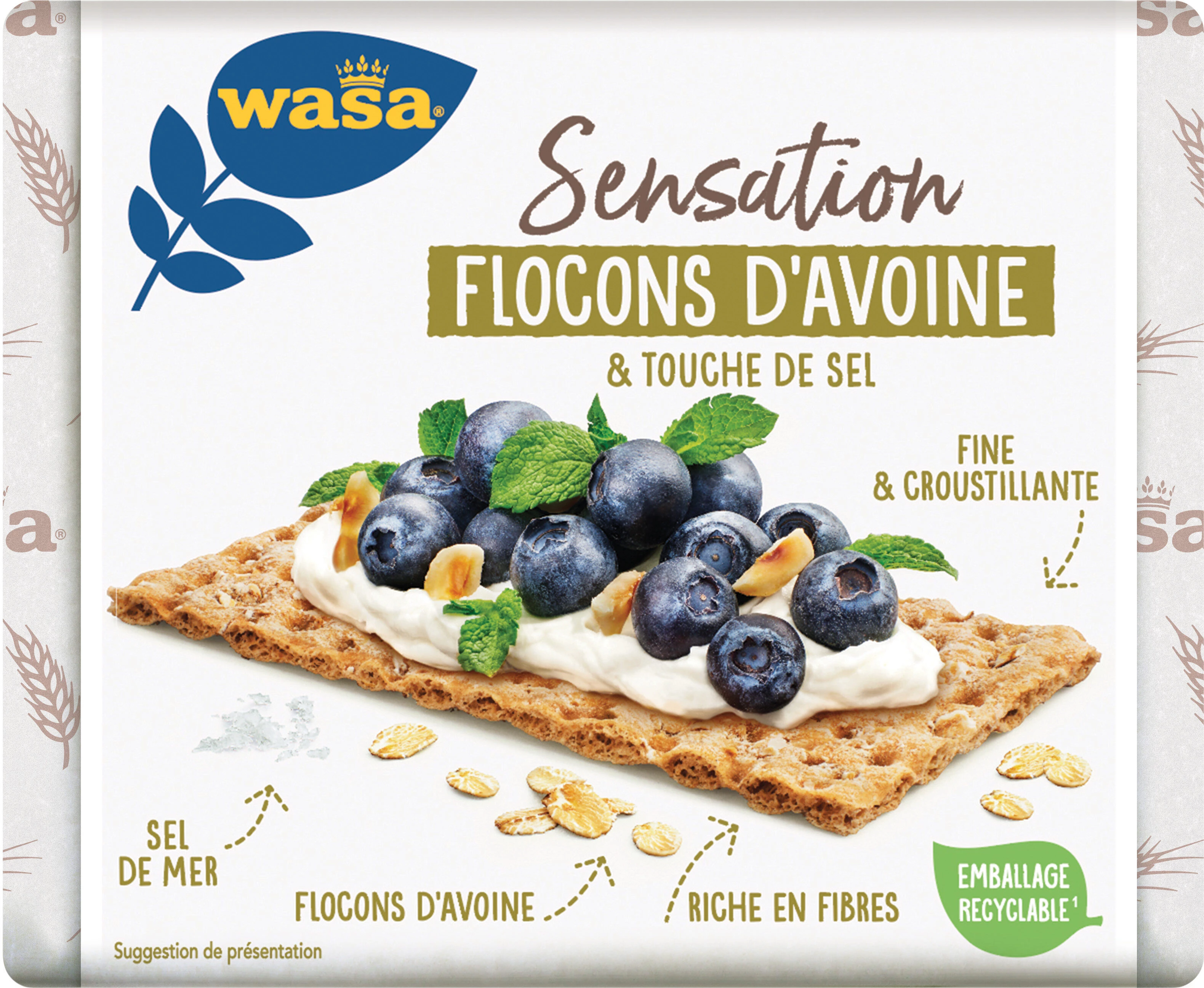 Tartines Croustillantes Sensation Aux Flocons D'avoine Et Touche De Sel 265g - Wasa