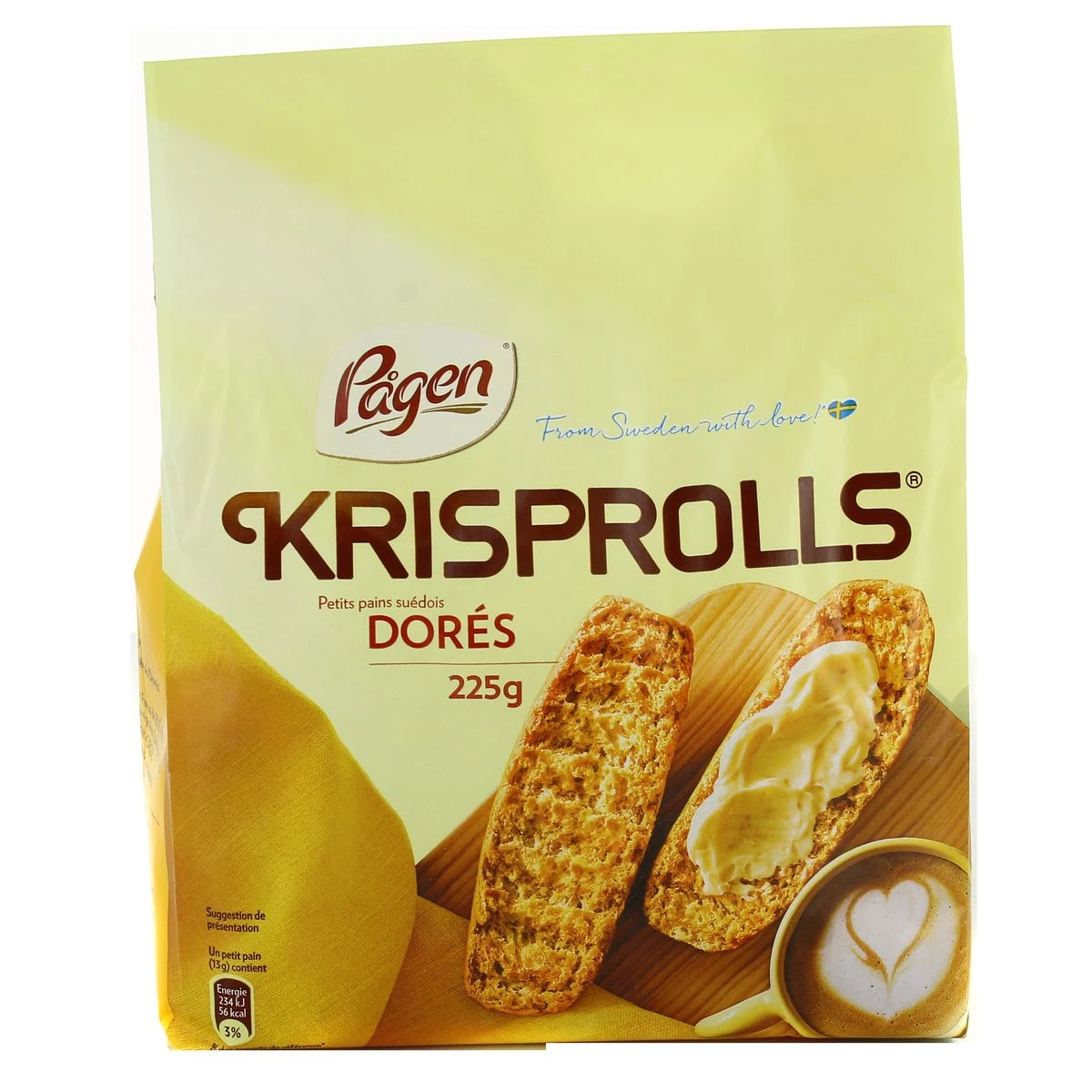 Bánh mì cuộn vàng Thụy Điển 240g - KRISPROLLS