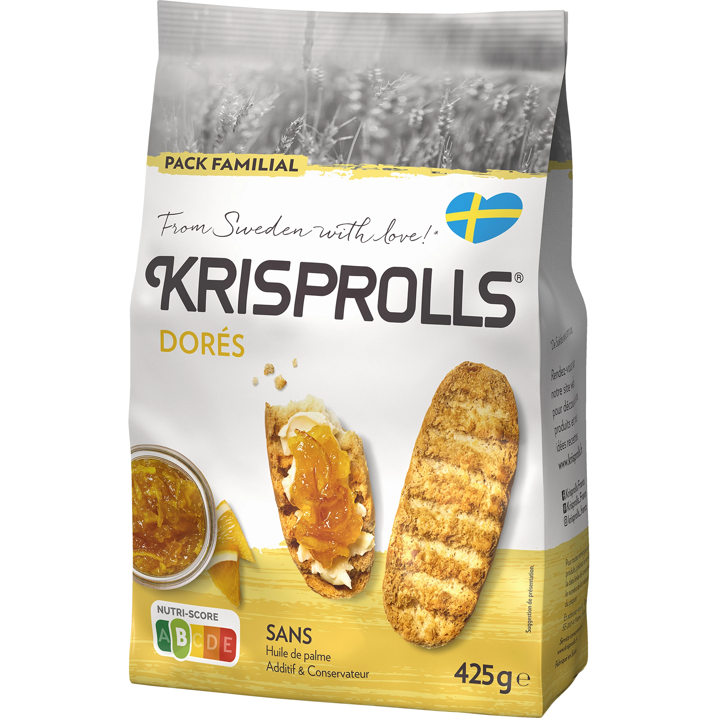 Bánh mì nướng kiểu Pháp Krisprolls 425g - KRISPROLLS
