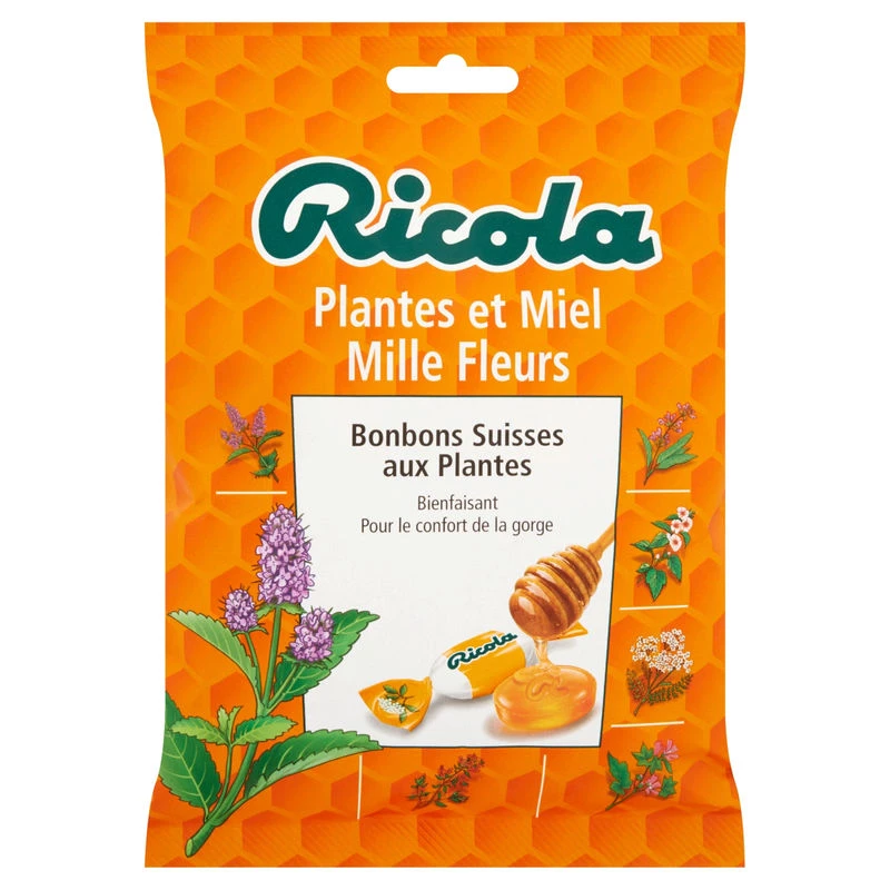 Bonbon plantes/miel mille fleurs 116g - RICOLA