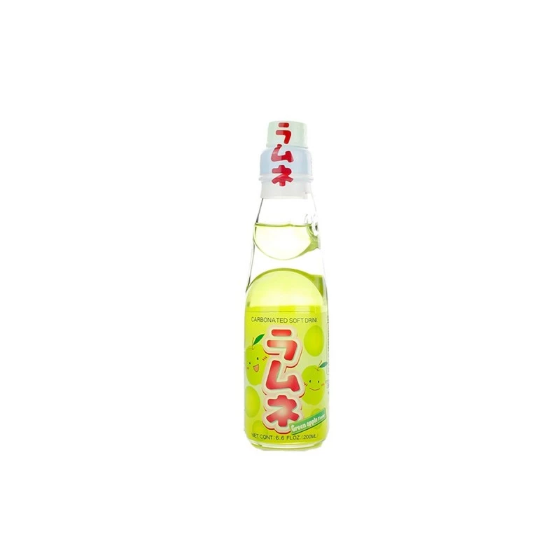 Ramune Japanese Lemonade Green Apple Jp 200ml - Ctc