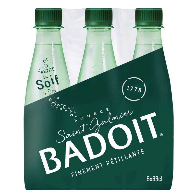 Finely sparkling water 6x33cl - BADOIT