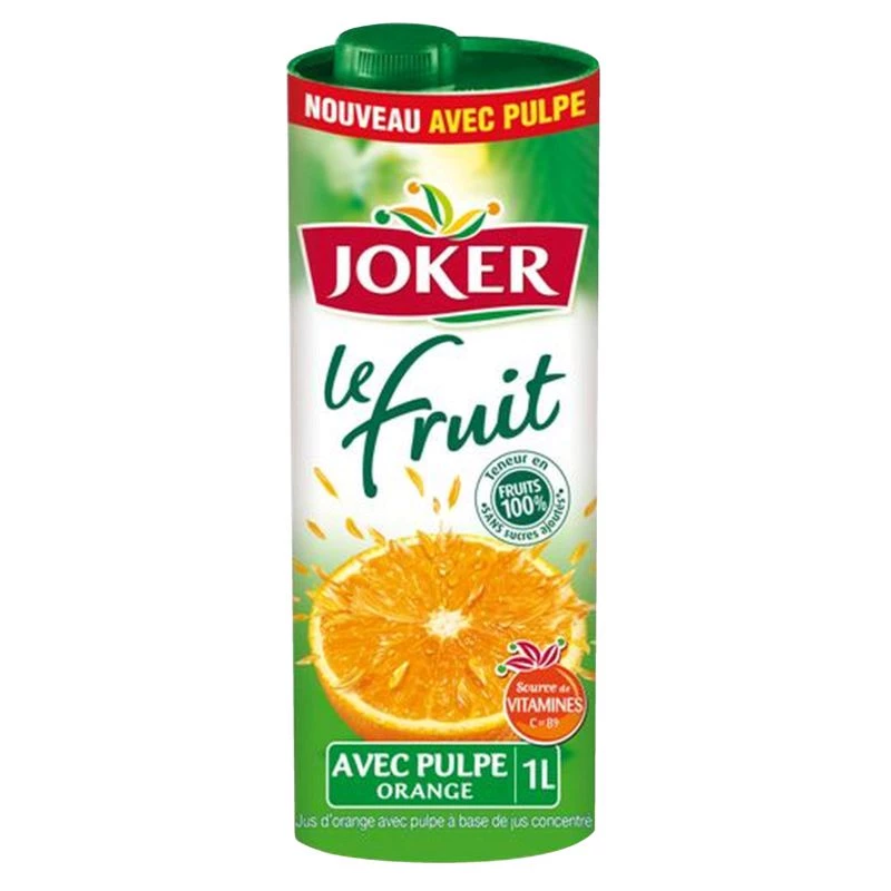 Pur jus d'orange avec pulpe 1L - JOKER