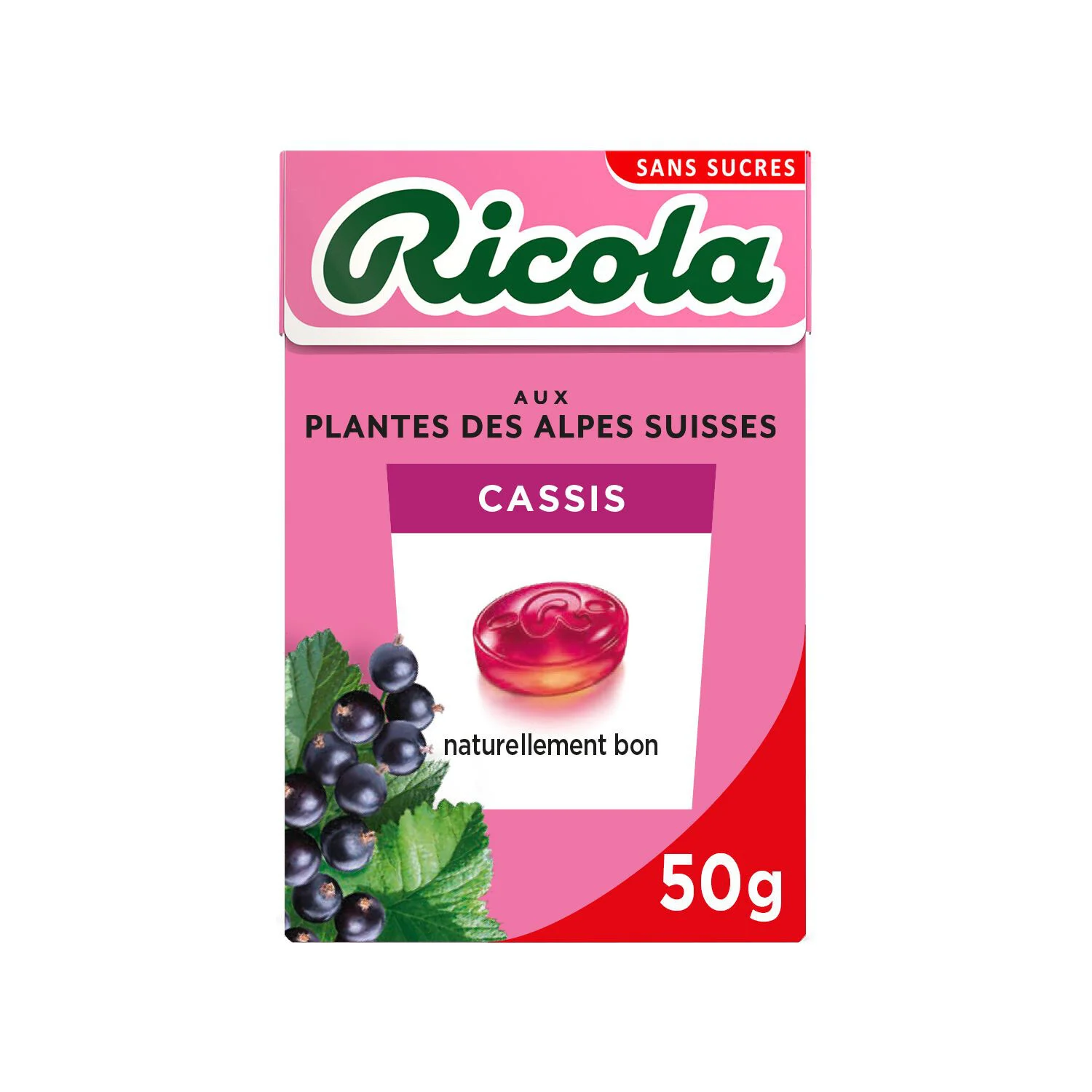 Bonbons Cassis 50g - Ricola
