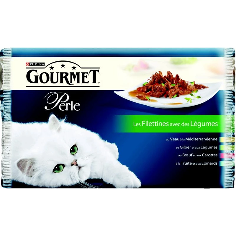 Thức ăn cho mèo phi lê mini GOURMET 4x85g - PURINA
