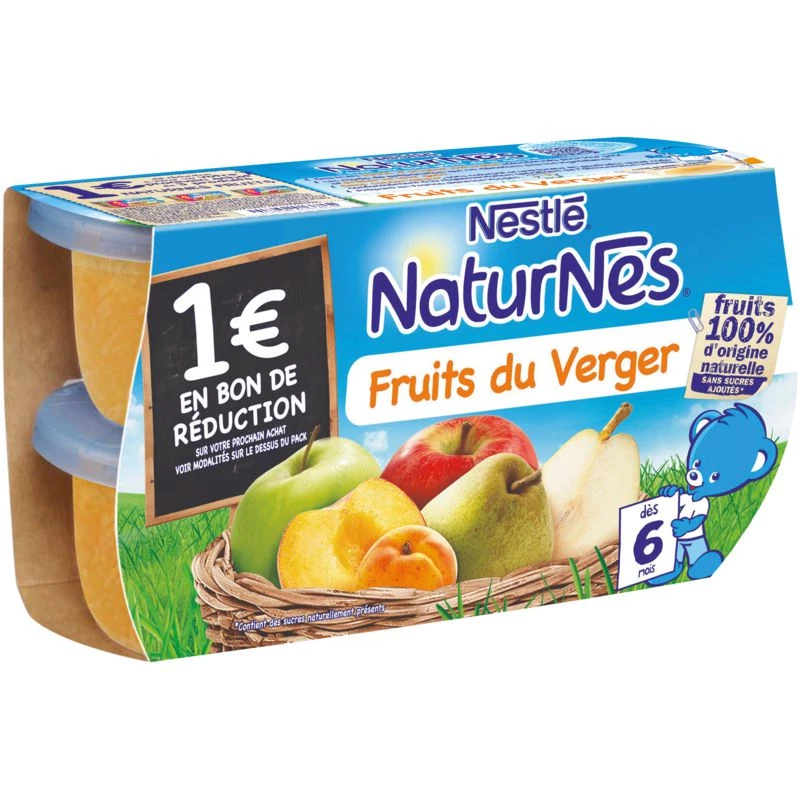 Small fruit pots from 6 months 4x130g - NESTLE
