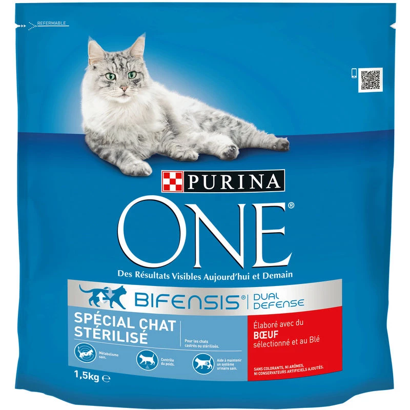 Croquetes para gatos esterilizados/carne 1,5kg - PURINA